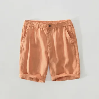 Men Summer Elastic Waist High Quality Linen Solid Color Half Length Shorts Male Casual Beach Holiday Basic Design Harajuku Short
Men Summer Elastic Waist High Quality Linen Solid Color Half Length Shorts Male Casual Beach Holiday Basic Design Harajuku Short