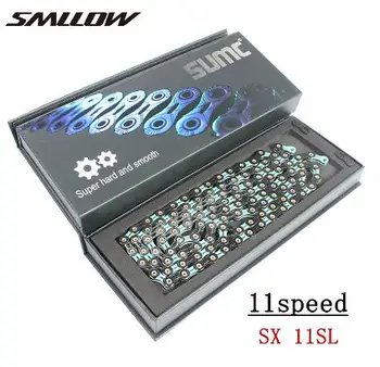 SUMC SX11SL 116L 11 Speed Bicycle Chain with MissingLink for Mountain/Rod Bike Parts Multicolor
SUMC SX11SL 116L 11 Speed Bicycle Chain with MissingLink for Mountain/Rod Bike Parts Multicolor