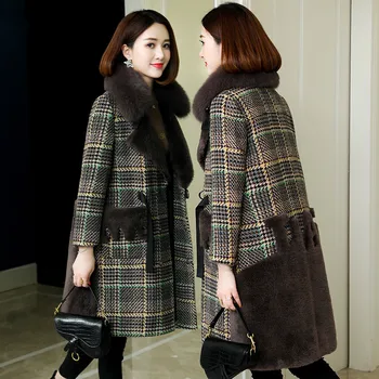 Real Fur Coat Fox Fur Hooded Wool Jacket Autumn Winter Coat Women Clothes 2020 Korean Vintage Sheep Shearling Thick Tops ZT3908
Real Fur Coat Fox Fur Hooded Wool Jacket Autumn Winter Coat Women Clothes 2020 Korean Vintage Sheep Shearling Thick Tops ZT3908