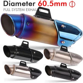 60mm 51mm motorcycle exhaust pipe sc escape moto with db killer for cbr500 r6 R11 zx10r cbr1000 cbr650f s1000rr z900 gsxr600 r25
60mm 51mm motorcycle exhaust pipe sc escape moto with db killer for cbr500 r6 R11 zx10r cbr1000 cbr650f s1000rr z900 gsxr600 r25