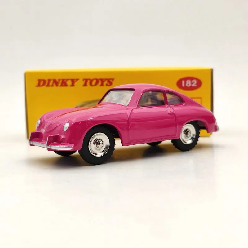 1/43 DeAgostini Dinky Toys 182 For P~sche 356A Coupe Pink Diecast Models Auto Car Gift Collection | Игрушки и хобби