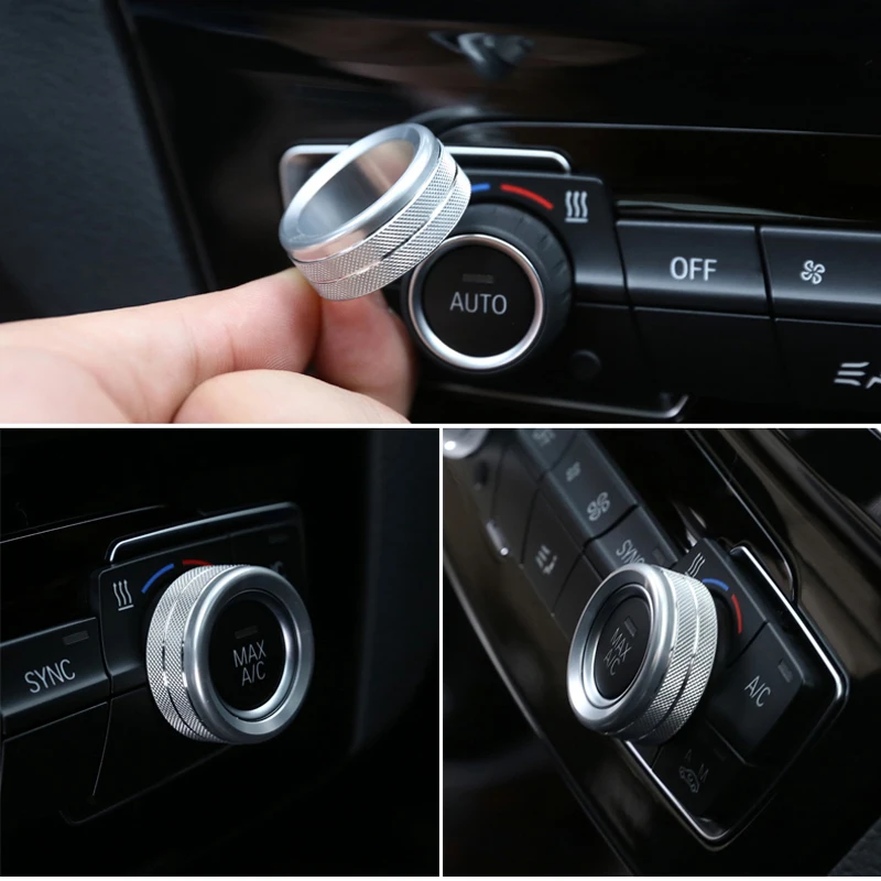 3pcs Air Condition Knob Audio Volume Control Button Circle Decoration Trim Ring Cover For BMW 1 2 3 3GT 4 Serie New X1 Car Style
3pcs Air Condition Knob Audio Volume Control Button Circle Decoration Trim Ring Cover For BMW 1 2 3 3GT 4 Serie New X1 Car Style