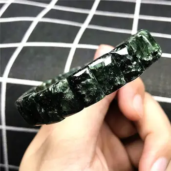 12x8mm Genuine Natural Green Seraphinite Bangle Bracelet For Woman Lady Man Love Rectangle Beads Crystal Stretch Jewelry AAAAA
12x8mm Genuine Natural Green Seraphinite Bangle Bracelet For Woman Lady Man Love Rectangle Beads Crystal Stretch Jewelry AAAAA