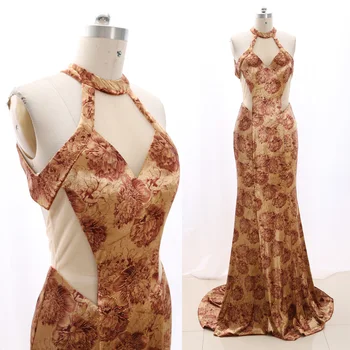 MACloth Gold Sheath Halter Floor-Length Long Velvet Prom Dresses Dress M 267858 Clearance
MACloth Gold Sheath Halter Floor-Length Long Velvet Prom Dresses Dress M 267858 Clearance