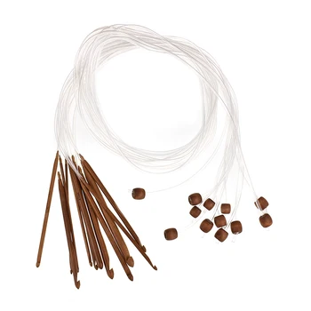 Carbonized Loop Crochet Long Needle Log Color 12pcs Diy Hand-Knitted Crochet Set Sweater Hat Knitting Tools
Carbonized Loop Crochet Long Needle Log Color 12pcs Diy Hand-Knitted Crochet Set Sweater Hat Knitting Tools