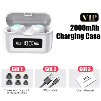 Waterproof Bluetooth Wireless In-Earphones with Microphone Wireless Sports Earphone, Touch Control Earphone Strong 9D Deep Bass
Waterproof Bluetooth Wireless In-Earphones with Microphone Wireless Sports Earphone, Touch Control Earphone Strong 9D Deep Bass