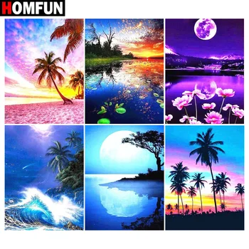 HOMFUN Rhinestone Painting Crystal Decor Diy Diamond Painting "Beach moon landscape" 3D Cross Stitch Pattern Diamond Embroidery
HOMFUN Rhinestone Painting Crystal Decor Diy Diamond Painting "Beach moon landscape" 3D Cross Stitch Pattern Diamond Embroidery
