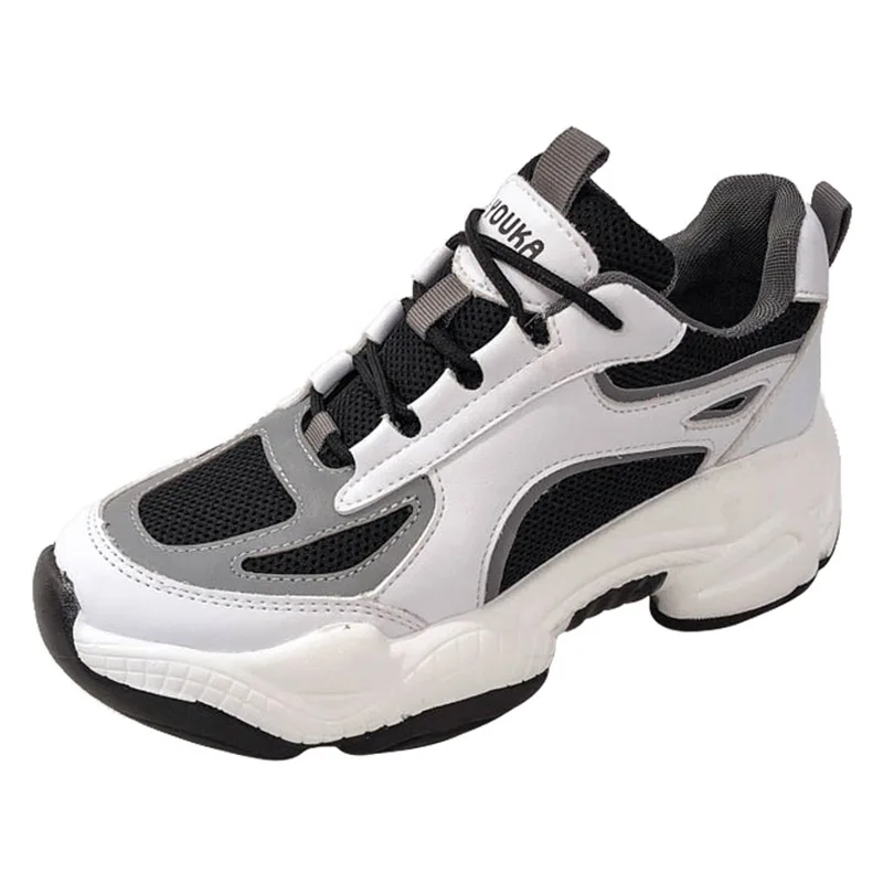 2019 spring and autumn new mesh breathable thick-soled platform shoes increased white shoes reflective
2019 spring and autumn new mesh breathable thick-soled platform shoes increased white shoes reflective