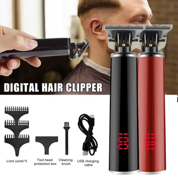 Cordless Electric Rechargeable Hair Trimmer Waterproof Hair Clipper Haircut with LCD Digital Display HJL2019
Cordless Electric Rechargeable Hair Trimmer Waterproof Hair Clipper Haircut with LCD Digital Display HJL2019