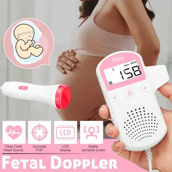 Doppler home fetal heart rate monitor Pregancy baby and her fetal heart rate detector LCD screen no radiation 2.5MHz
Doppler home fetal heart rate monitor Pregancy baby and her fetal heart rate detector LCD screen no radiation 2.5MHz
