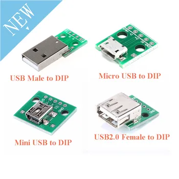 5pcs Mini/Micro Female/ Male USB to DIP Adapter Board Connector Converter 4P 5P 2.54mm USB Adapter Plate PCB Board For Arduino
5pcs Mini/Micro Female/ Male USB to DIP Adapter Board Connector Converter 4P 5P 2.54mm USB Adapter Plate PCB Board For Arduino