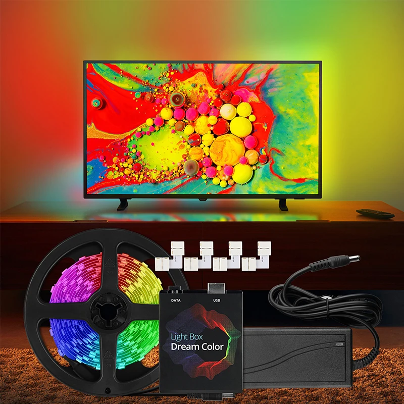 DIY Ambilight RGB TV LED Strip USB Full Set Led Light Tape HDTV Computer Dream Screen Monitor Backlight LED Strip Kit 1/2/3/4/5M
DIY Ambilight RGB TV LED Strip USB Full Set Led Light Tape HDTV Computer Dream Screen Monitor Backlight LED Strip Kit 1/2/3/4/5M