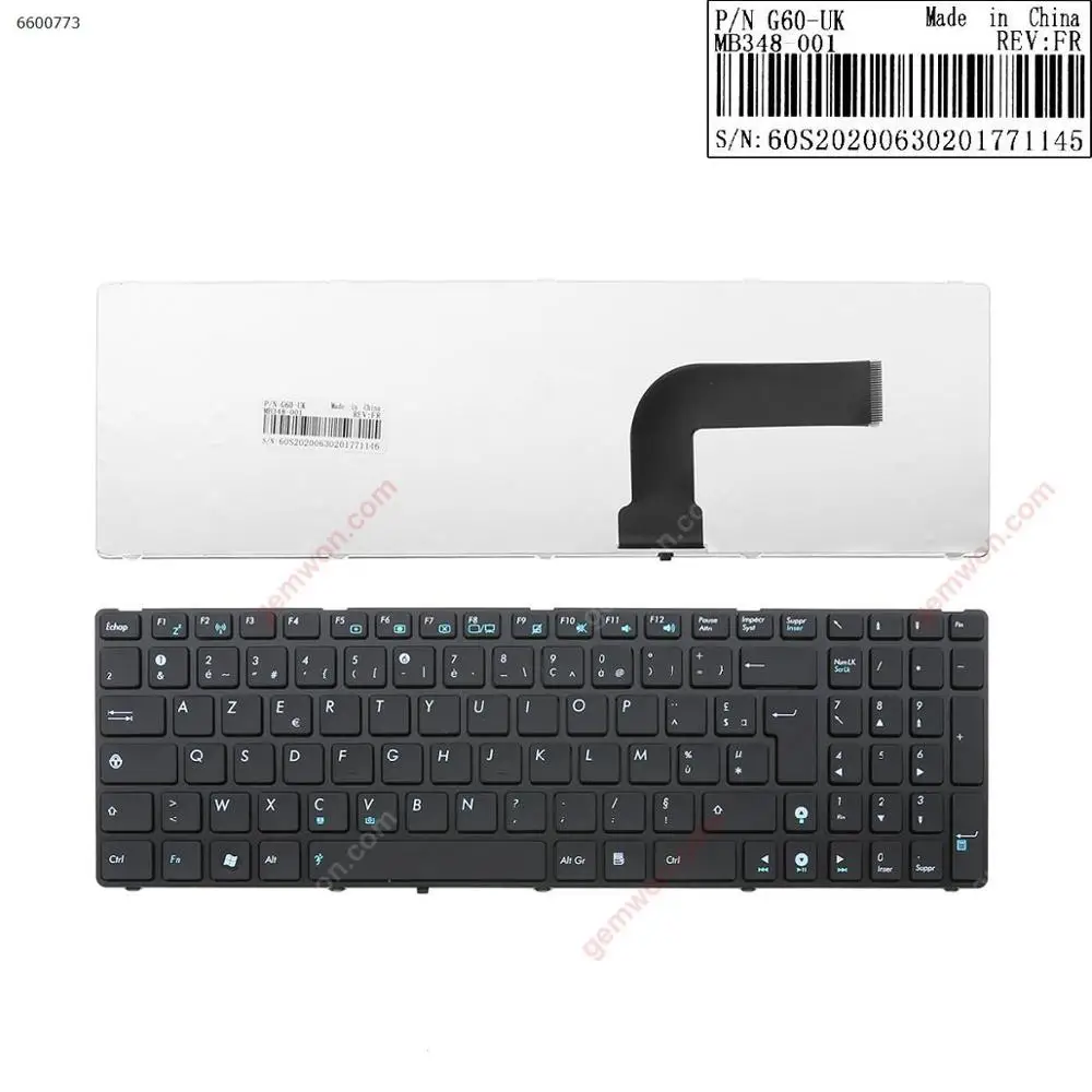 Replacement laptop notebook computer keyboard for ASUS G60 GLOSSY FRAME BLACK (OEM)
Replacement laptop notebook computer keyboard for ASUS G60 GLOSSY FRAME BLACK (OEM)