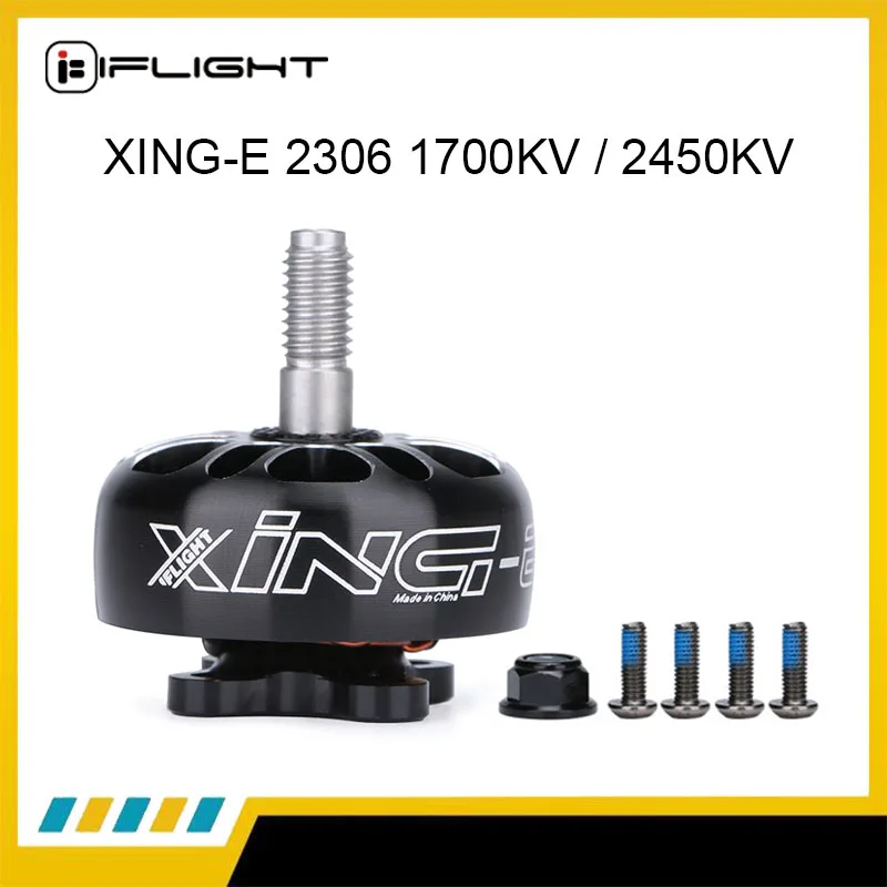 

iFlight XING-E Pro 2306 1700KV/2450KV 2-6S FPV motor compatible with 5inch propeller for FPV RC Racing Drone