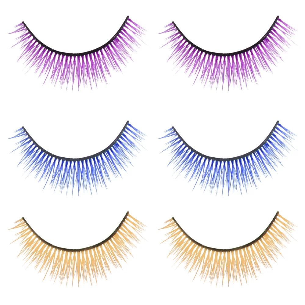 3 Pairs False Eyelashes 3D Multilayer Colored Reusable Eye Lashes Halloween Eyelashes Makeup Tools for Woman Girl
3 Pairs False Eyelashes 3D Multilayer Colored Reusable Eye Lashes Halloween Eyelashes Makeup Tools for Woman Girl