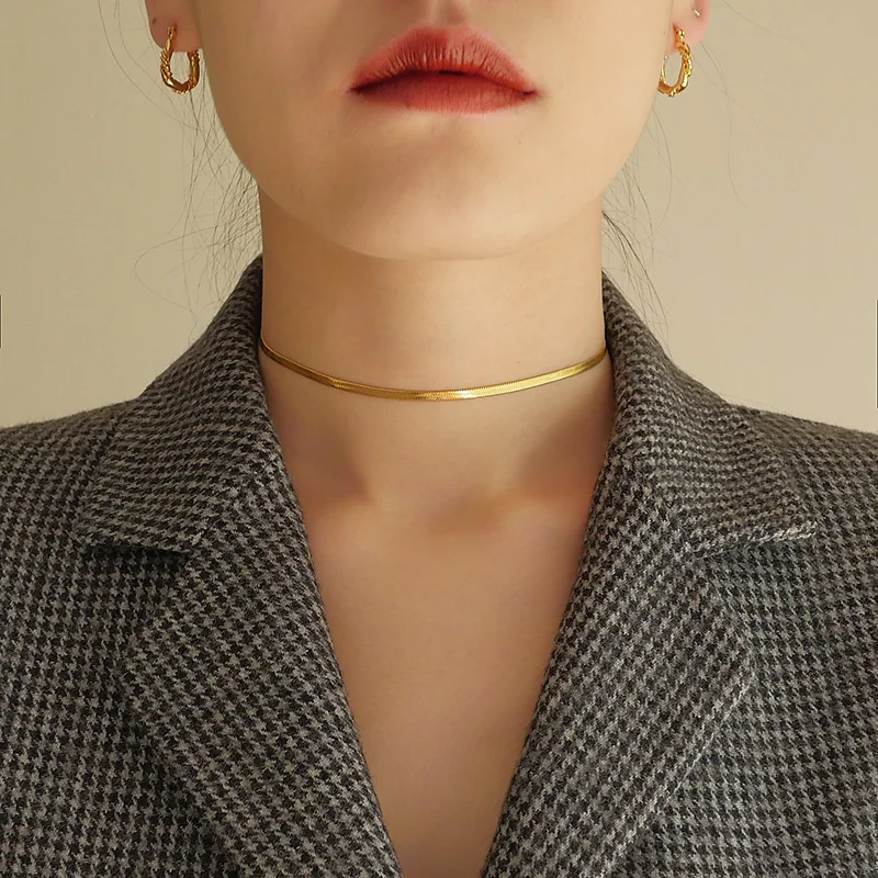 Timeless Wonder Titanium Pave Snake Chain Choker Necklace Jewelry Punk Hip Hop Top Ins Trendy Stainless Steel Boho Star 2125
Timeless Wonder Titanium Pave Snake Chain Choker Necklace Jewelry Punk Hip Hop Top Ins Trendy Stainless Steel Boho Star 2125