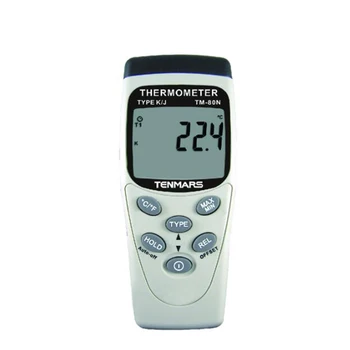 TENMARS TM-80N K/J Type Thermometer Auto Power Off with Disable Function (15 Minutes),Max/Min/Avg/Hold Function Keys.
TENMARS TM-80N K/J Type Thermometer Auto Power Off with Disable Function (15 Minutes),Max/Min/Avg/Hold Function Keys.