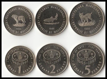 Macedonia 3pieces/ Set UNC original Coin Not circulated F.A.O Food and Agriculture Memorial
Macedonia 3pieces/ Set UNC original Coin Not circulated F.A.O Food and Agriculture Memorial