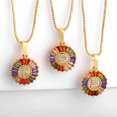 DOREMI Colorful Letter Necklaces Gold Color Initial Multicolor CZ Necklace Charm Letter Necklace Name Jewelry For Women Girl
DOREMI Colorful Letter Necklaces Gold Color Initial Multicolor CZ Necklace Charm Letter Necklace Name Jewelry For Women Girl