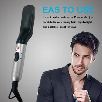 Multifunctional Hair Straightener Curler Beard Straightener PTC Ceramic Electric Hair Brush Comb LCD Display for Men Women
Multifunctional Hair Straightener Curler Beard Straightener PTC Ceramic Electric Hair Brush Comb LCD Display for Men Women