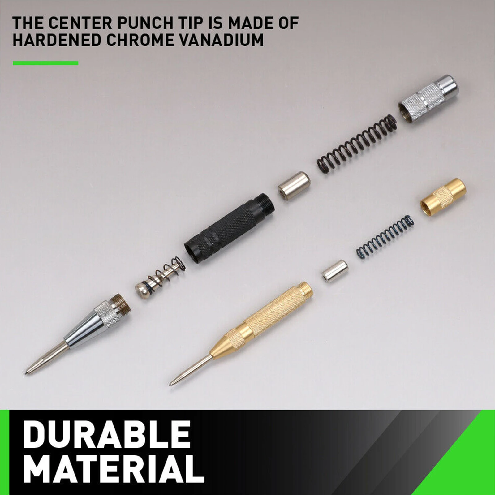 6 Inch Automatic Center Pin Punch Spring Loaded Marking Starting Holes Tool High Speed Steel Automatic Centre Punch Dot Punch
6 Inch Automatic Center Pin Punch Spring Loaded Marking Starting Holes Tool High Speed Steel Automatic Centre Punch Dot Punch