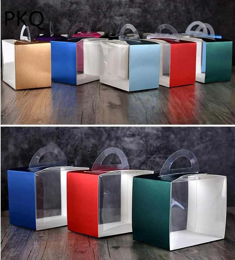 30pcs Thickened Cardboard Paper Dessert Box Portable Transparent Window Cupcake Box Mousse Mud Pudding Packaging Box 10*10*9.5cm
30pcs Thickened Cardboard Paper Dessert Box Portable Transparent Window Cupcake Box Mousse Mud Pudding Packaging Box 10*10*9.5cm