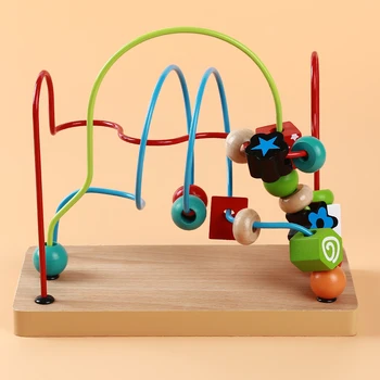 Wooden Print Round Beads Toys Counting Circles Bead Abacus Wire Maze Toy Color Around Beads Wire Maze Children Educational Toys
Wooden Print Round Beads Toys Counting Circles Bead Abacus Wire Maze Toy Color Around Beads Wire Maze Children Educational Toys