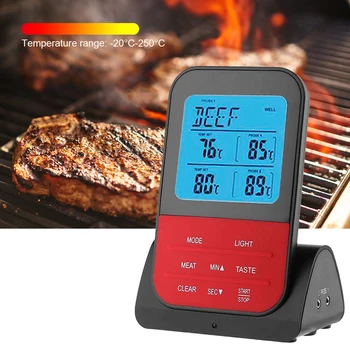 Kitchen Barbecue Thermometer Meter Gauge with Probe Picnic Tool Timer Food Meat Temperature Easily Carrying BBQ Tools
Kitchen Barbecue Thermometer Meter Gauge with Probe Picnic Tool Timer Food Meat Temperature Easily Carrying BBQ Tools