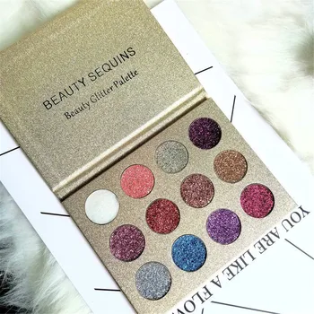 12 Colors Sequined Eyeshadow Shimmer Glitter Eye Shadow Powder Palette Matte Eyeshadow Cosmetic Makeup Palette
12 Colors Sequined Eyeshadow Shimmer Glitter Eye Shadow Powder Palette Matte Eyeshadow Cosmetic Makeup Palette