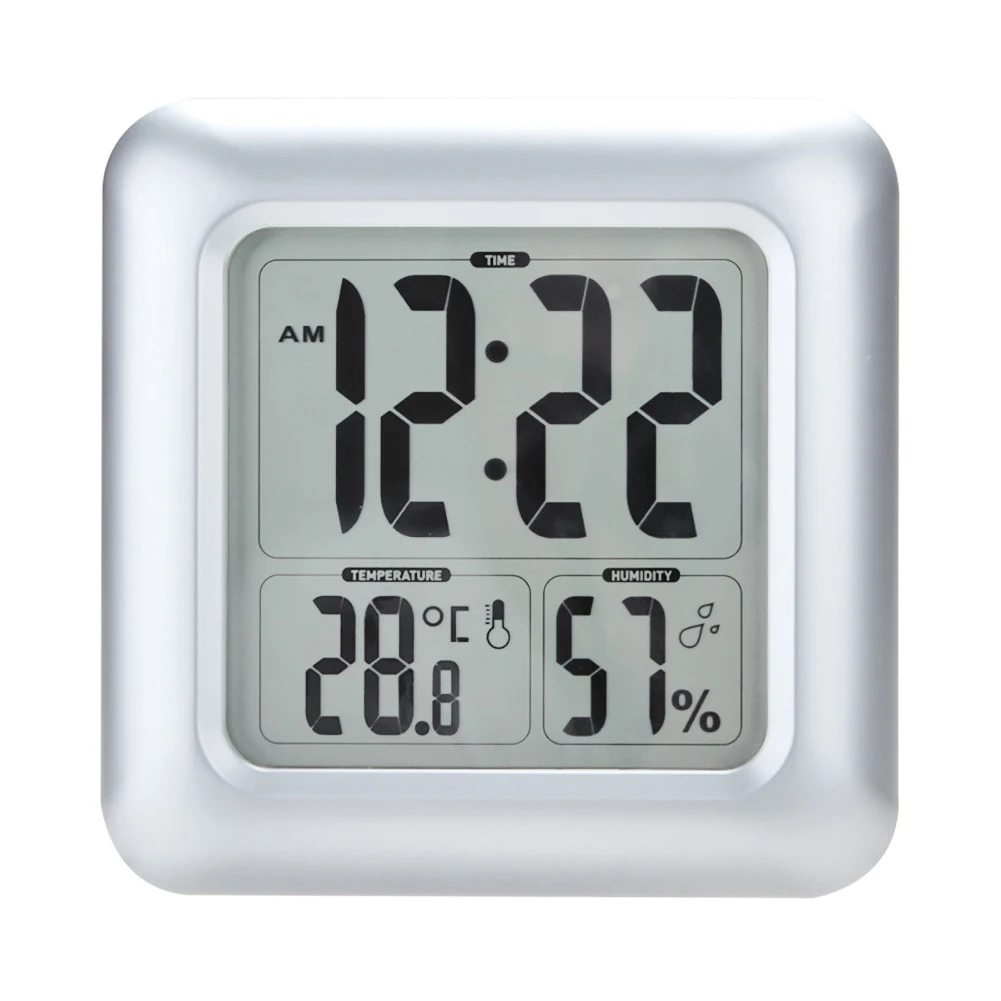 Shower Waterproof Thermometer Clock Square Large Screen Bathroom Hygrometer LCD Display
Shower Waterproof Thermometer Clock Square Large Screen Bathroom Hygrometer LCD Display
