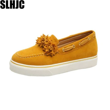 SLHJC Women Flats Spring New Flat Heel Round Toe Canvas Plus Size Female Loafers With Sweet Camellia Flowers Flats
SLHJC Women Flats Spring New Flat Heel Round Toe Canvas Plus Size Female Loafers With Sweet Camellia Flowers Flats