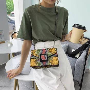 Women's Bag Snake Print Shoulder Bag Vintage Crossbody Women's Shoulder Bag Luxury Leather Messenger Bag Sac A Main 
Women's Bag Snake Print Shoulder Bag Vintage Crossbody Women's Shoulder Bag Luxury Leather Messenger Bag Sac A Main