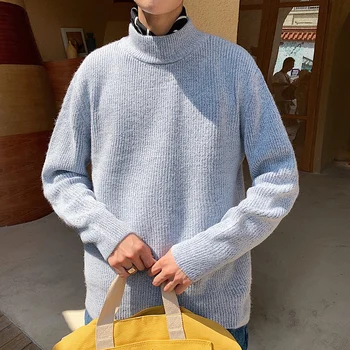 Winter New Sweater Men's Warm Fashion Solid Color Casual O-neck Sweater Pullover Street Loose Long-sleeved Sweater Male Clothes
Winter New Sweater Men's Warm Fashion Solid Color Casual O-neck Sweater Pullover Street Loose Long-sleeved Sweater Male Clothes