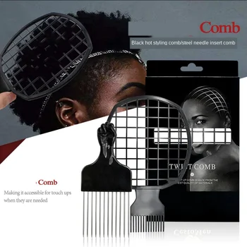 2pcs Afro Comb Pro Steel Needle Comb Afro Comb Braid Comb Twisted Tool Perm Style Comb for Men Dirty Braid G0115
2pcs Afro Comb Pro Steel Needle Comb Afro Comb Braid Comb Twisted Tool Perm Style Comb for Men Dirty Braid G0115