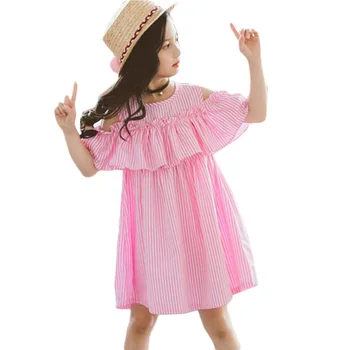 Dress For Girls Off Shoulder Kids Party Dress Striped Girls Dresses Summer Clothes For Kids Girl 6 8 10 12 13 14 Year
Dress For Girls Off Shoulder Kids Party Dress Striped Girls Dresses Summer Clothes For Kids Girl 6 8 10 12 13 14 Year