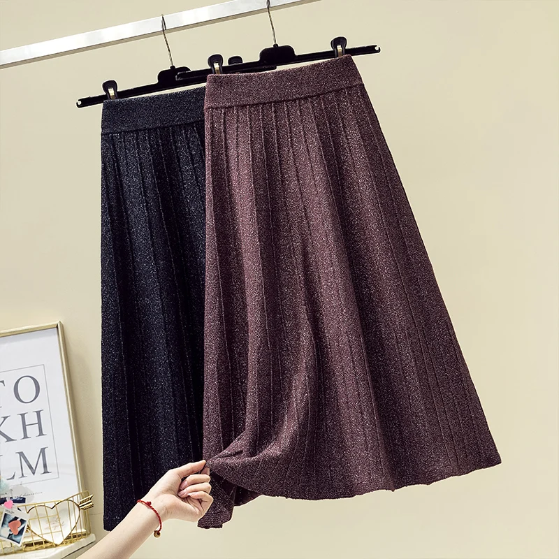 Black Knitted Pleated Long Elegant High-Waisted Women'S Spring Autumn Winter Skirts Korean Style Fashion 2022 Harajuku Clothes
Black Knitted Pleated Long Elegant High-Waisted Women'S Spring Autumn Winter Skirts Korean Style Fashion 2022 Harajuku Clothes