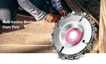 4 inch Grinder Chain Disc 22 Tooth Wood Carving Disc for 100/115 Angle Grinder Multi-function Woodworking Chain Plate
4 inch Grinder Chain Disc 22 Tooth Wood Carving Disc for 100/115 Angle Grinder Multi-function Woodworking Chain Plate