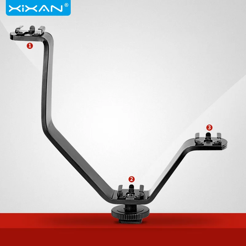 Camera Hot Shoe V-Type Bracket Multi-Function 3in1 Microphone Holder DV Flash Multi-Camera LED Lamp Metal Shelf Universal Sticks
Camera Hot Shoe V-Type Bracket Multi-Function 3in1 Microphone Holder DV Flash Multi-Camera LED Lamp Metal Shelf Universal Sticks