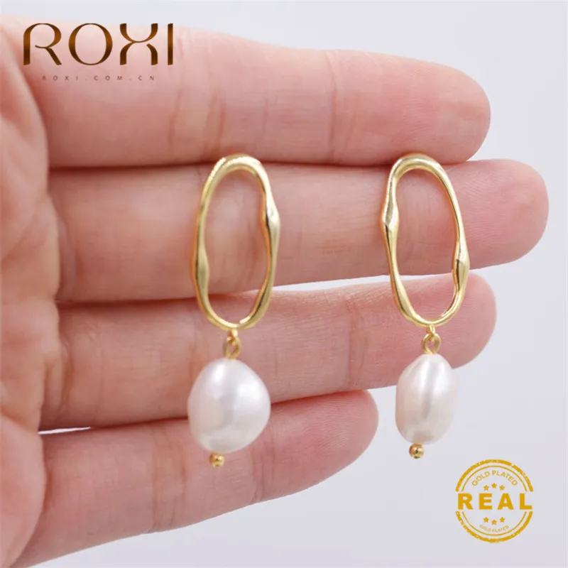ROXI Vintage Irregular Freshwater Pearl Dangle Earrings For Women Brincos Geometric Gold Drop Earring Baroque Pearl Jewelry Gift
ROXI Vintage Irregular Freshwater Pearl Dangle Earrings For Women Brincos Geometric Gold Drop Earring Baroque Pearl Jewelry Gift