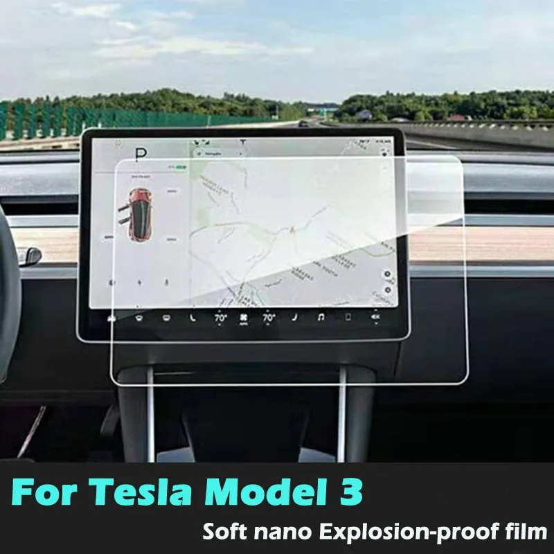 For Tesla Model 3 15'' car touch screen soft nano Explosion-proof film Center Control LCD display screen protective film
For Tesla Model 3 15'' car touch screen soft nano Explosion-proof film Center Control LCD display screen protective film