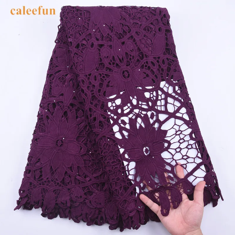 Nigerian Guipure Cord Laces Latest African Lace Fabric Holes Water Soluble Cord Lace With Stones For Wedding Y2002
Nigerian Guipure Cord Laces Latest African Lace Fabric Holes Water Soluble Cord Lace With Stones For Wedding Y2002