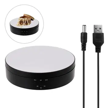 360 Degree Electrical Rotating Turntable Display Stand Rotating Table Jewelry Holder for Photography Video Display Turntable
360 Degree Electrical Rotating Turntable Display Stand Rotating Table Jewelry Holder for Photography Video Display Turntable