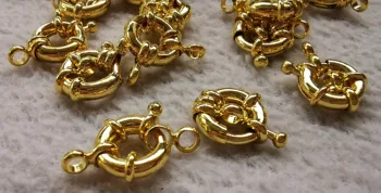 10pcs Gold Filled Sailor's Clasp, Large Spring Ring Include Loops 10mm / 13mm / 15mm/20mm for Large Necklace, Bracelet Findings
10pcs Gold Filled Sailor's Clasp, Large Spring Ring Include Loops 10mm / 13mm / 15mm/20mm for Large Necklace, Bracelet Findings