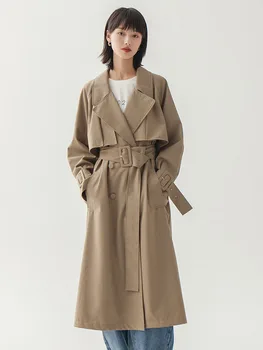 double breasted with belts long trench coat women solid color long sleeve windbreaker high quality plus size women clothing
double breasted with belts long trench coat women solid color long sleeve windbreaker high quality plus size women clothing