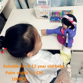 100pcs Children Disposable Nitrile Gloves Latex Gloves Protective Gloves Home Food Cosmetic Disposable Glove for Left Right
100pcs Children Disposable Nitrile Gloves Latex Gloves Protective Gloves Home Food Cosmetic Disposable Glove for Left Right