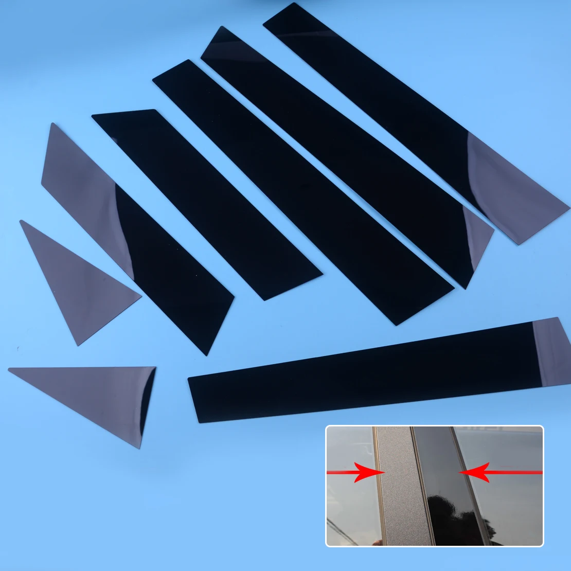 DWCX 8Pcs Glossy Polished Pillar Posts Door Window Sills Trim Decal Panel Cover Strip fit for Nissan Altima 2013-2016 2017 2018
DWCX 8Pcs Glossy Polished Pillar Posts Door Window Sills Trim Decal Panel Cover Strip fit for Nissan Altima 2013-2016 2017 2018