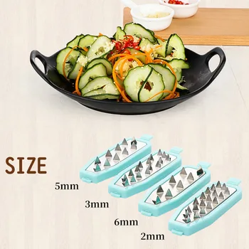 Vegetable Chopper Potato Cutter Multifunctional Spiral Cutter Flower Curler Carved Knives Household MDJ998
Vegetable Chopper Potato Cutter Multifunctional Spiral Cutter Flower Curler Carved Knives Household MDJ998