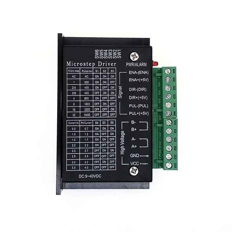 TB6600 stepper driver step Nema 17/23 driver 42/57/86 32 segments upgraded 4.0A 42VDC
TB6600 stepper driver step Nema 17/23 driver 42/57/86 32 segments upgraded 4.0A 42VDC