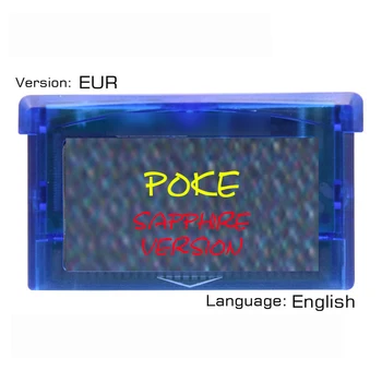 Poke Sapphire version 32 Bit Video Game Cartridge Console Card EUR Version Language English
Poke Sapphire version 32 Bit Video Game Cartridge Console Card EUR Version Language English
