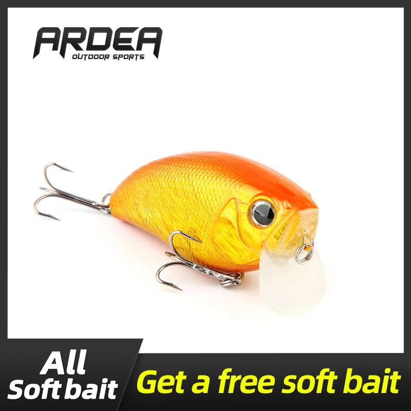 ARDEA crankbait ice fishing lure topwater jigging floating wobbler artificial 63mm 15g mini hard pike crank bait
ARDEA crankbait ice fishing lure topwater jigging floating wobbler artificial 63mm 15g mini hard pike crank bait